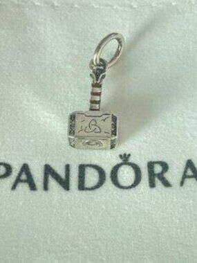 Pandora Disney Marvel The Avengers Thor's Hammer Dangle Charm